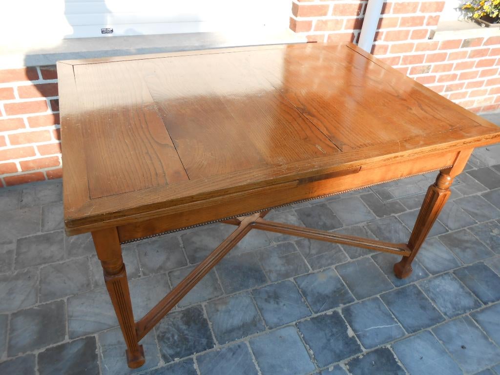 Table ancienne, Maison & Meubles, Enlèvement, Utilisé, 50 à 100 cm, Chêne