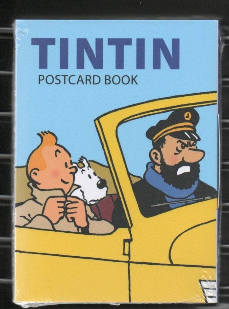 16 Cartes postales sous blister : Hergé : Tintin (voitures), Enlèvement