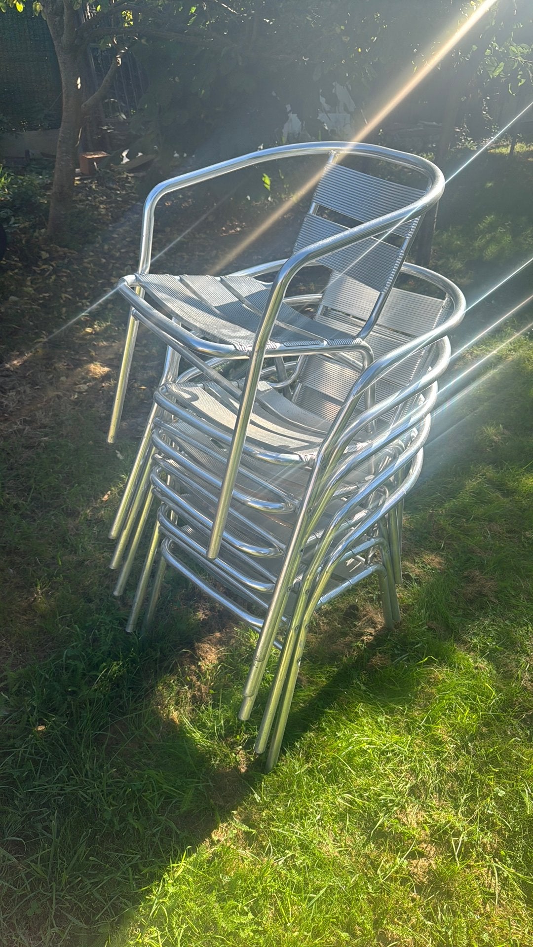 10 chaises de terasse, Enlèvement, Comme neuf