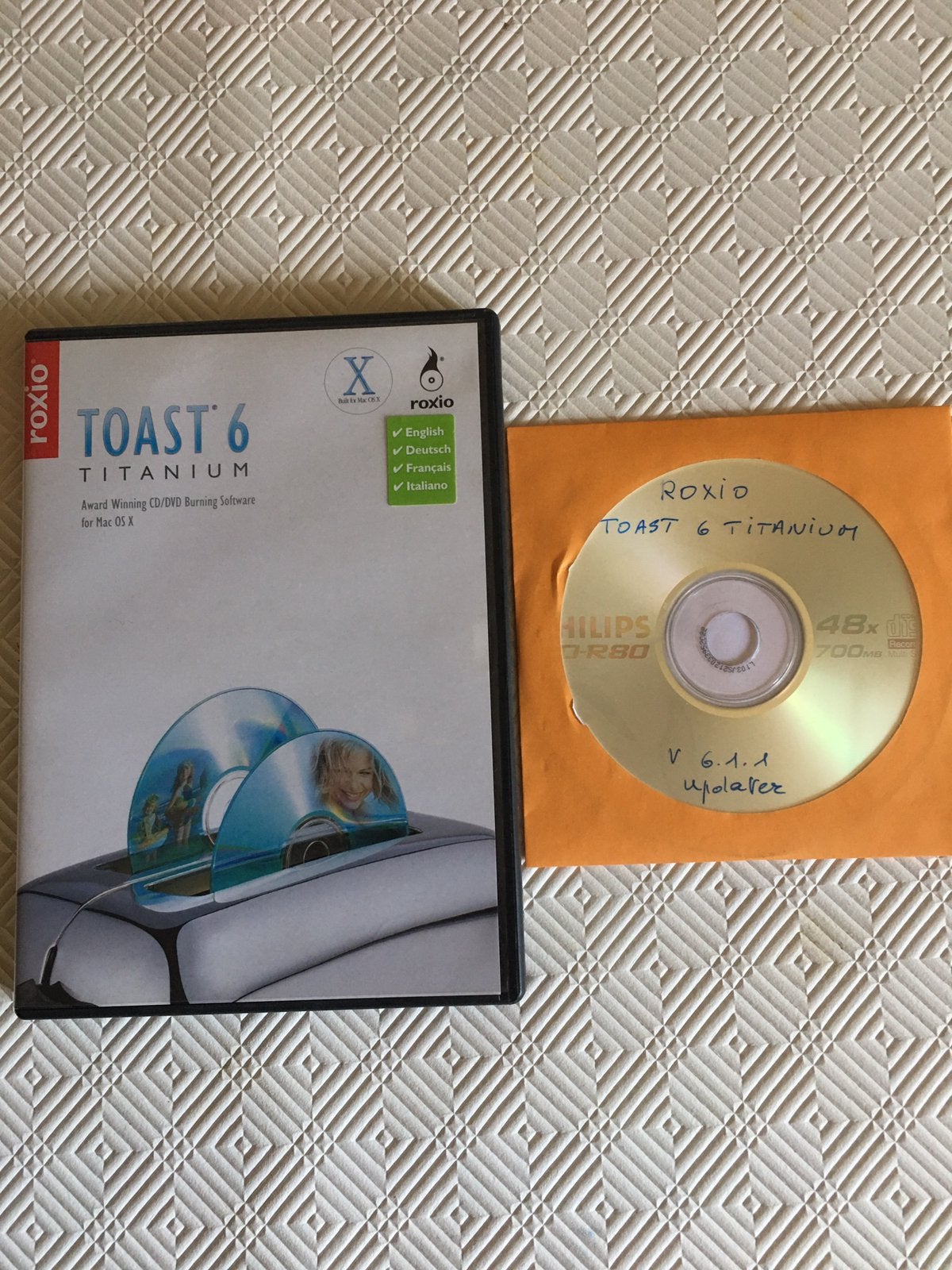 Roxio Toast 6, Computers en Software, Optische drives, Zo goed als nieuw, Cd