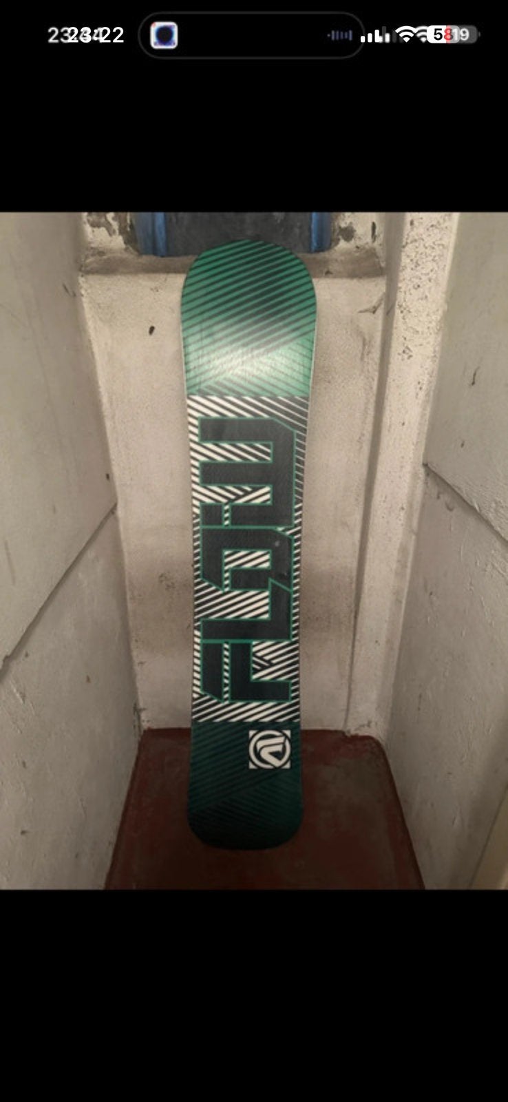 Flow snowboard, Ophalen, Zo goed als nieuw