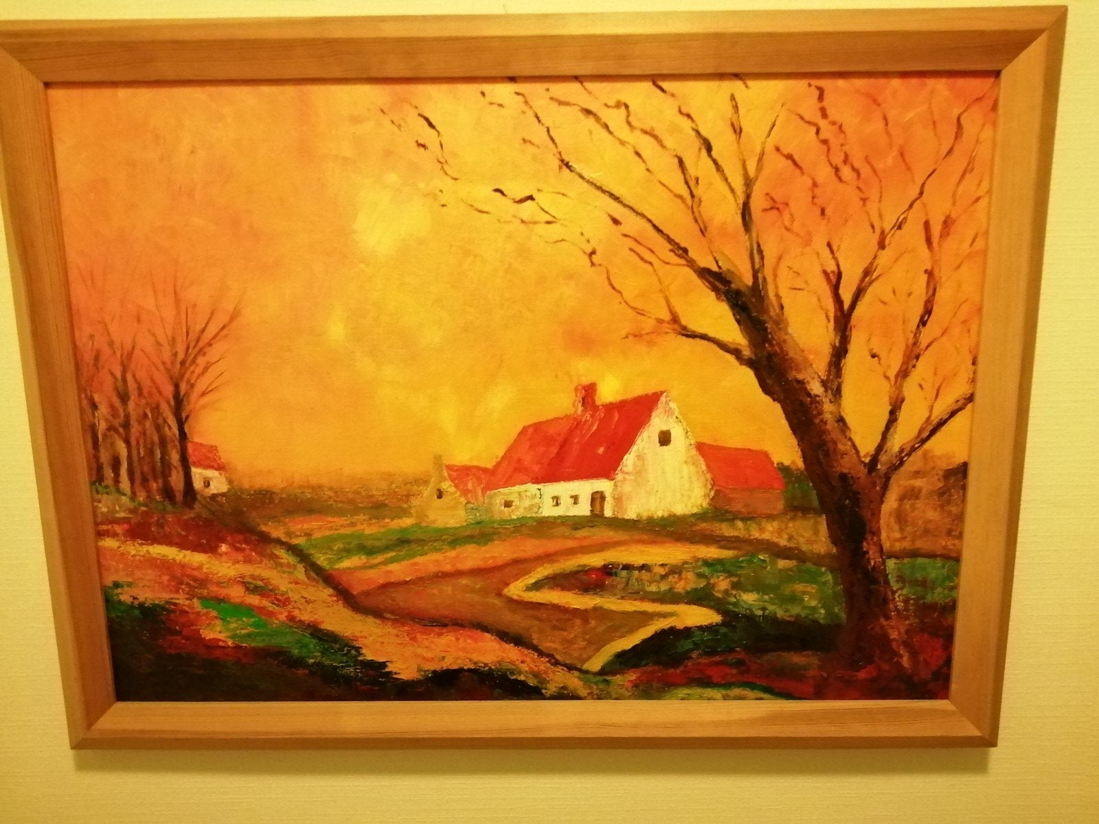 Kunstwerk op doek Willy Van Ransbeeck 77x57 cm, Ophalen, Doek