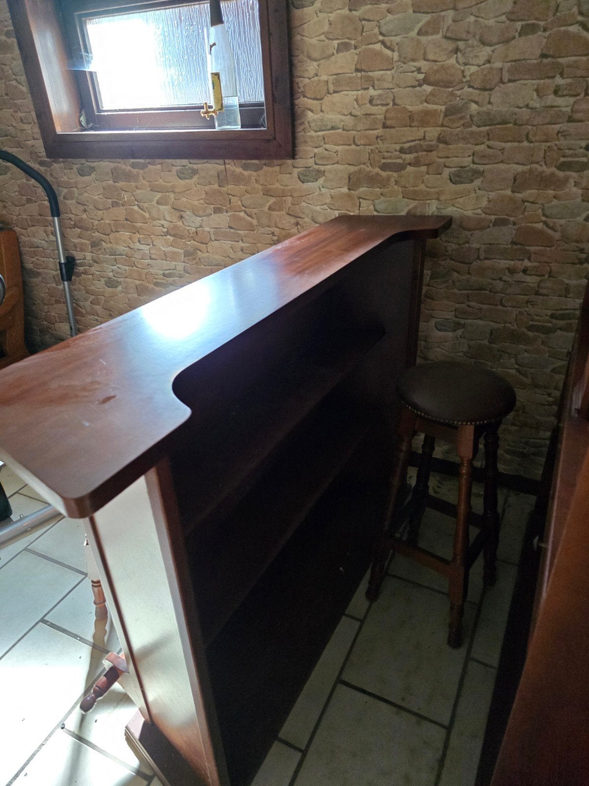 Vend beau bar  acajou a petit prix, Ophalen