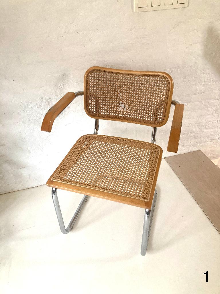 Originele Cidue Cesca stoel Marcel Breuer, Maison & Meubles, Chaises, Utilisé, Bois, Osier ou Rotin, Enlèvement