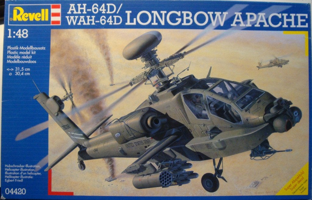Longbow Apache AH-64D - 1/48, Hobby en Vrije tijd, Nieuw, Ophalen of Verzenden, Groter dan 1:72, Revell