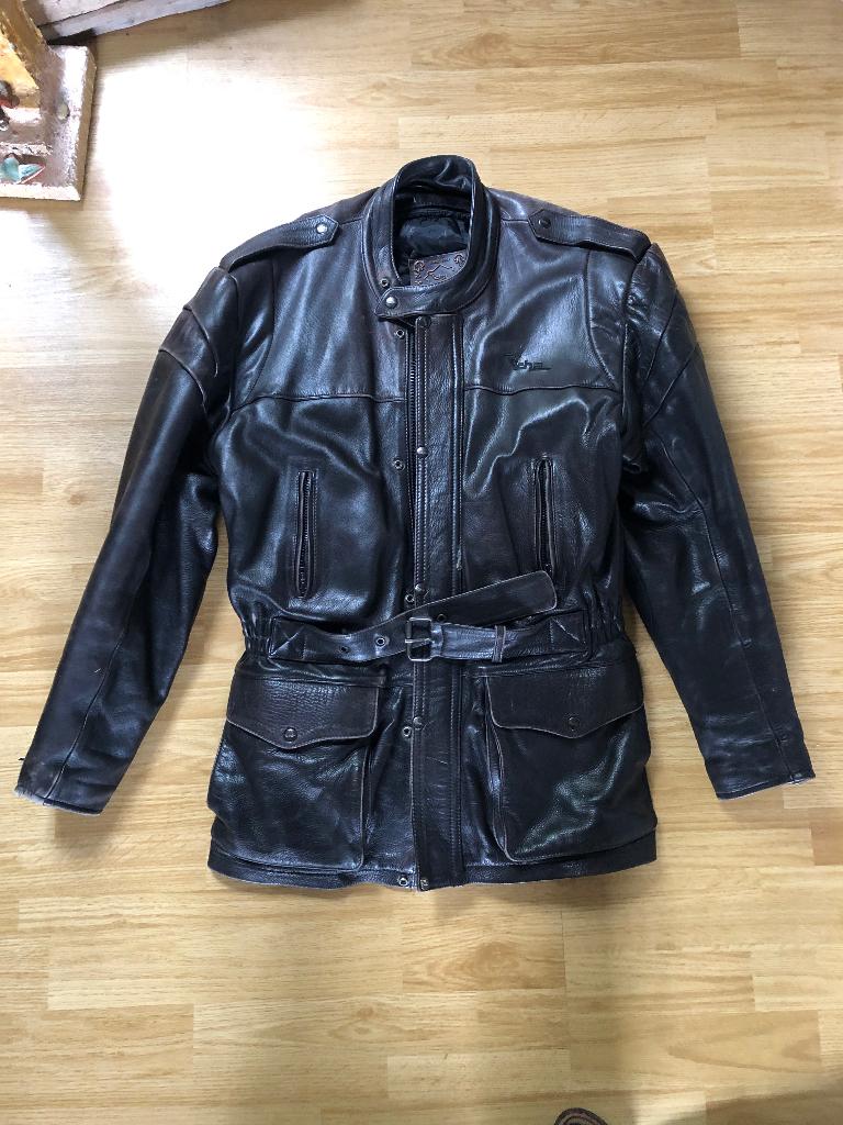 Veste de moto rétro en cuir RICHA Taille 56, Seconde main, Manteau | cuir, Hommes, Richa