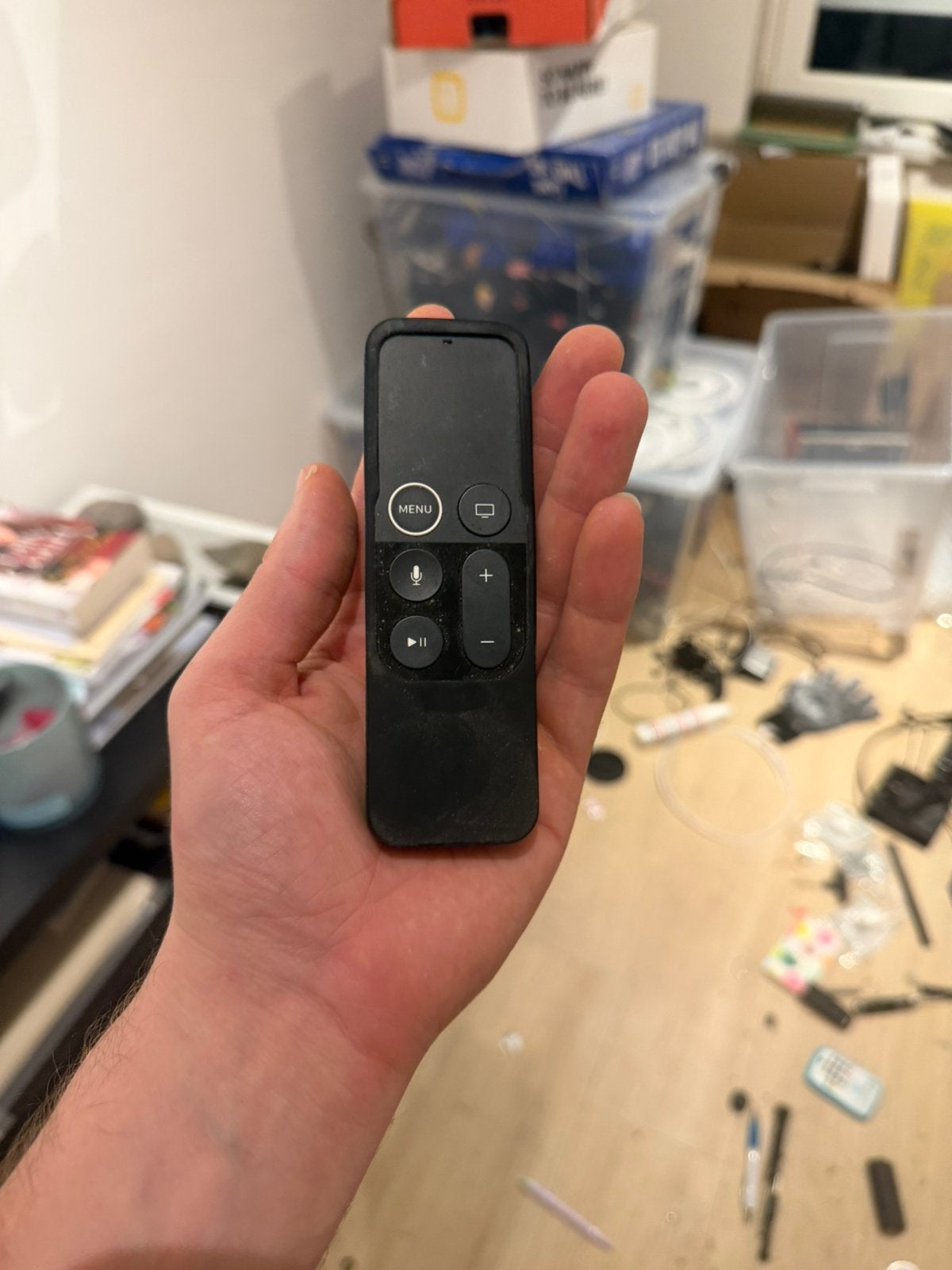 Apple tv remote, Audio, Tv en Foto, Afstandsbedieningen, Ophalen of Verzenden, Zo goed als nieuw, Tv