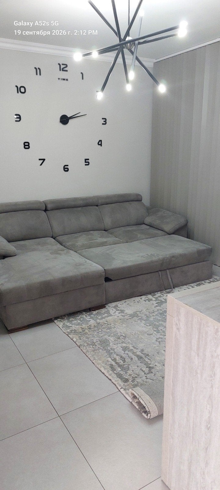grijze sofa, Huis en Inrichting, Gebruikt, 150 tot 200 cm, Hoekbank, Tweepersoons
