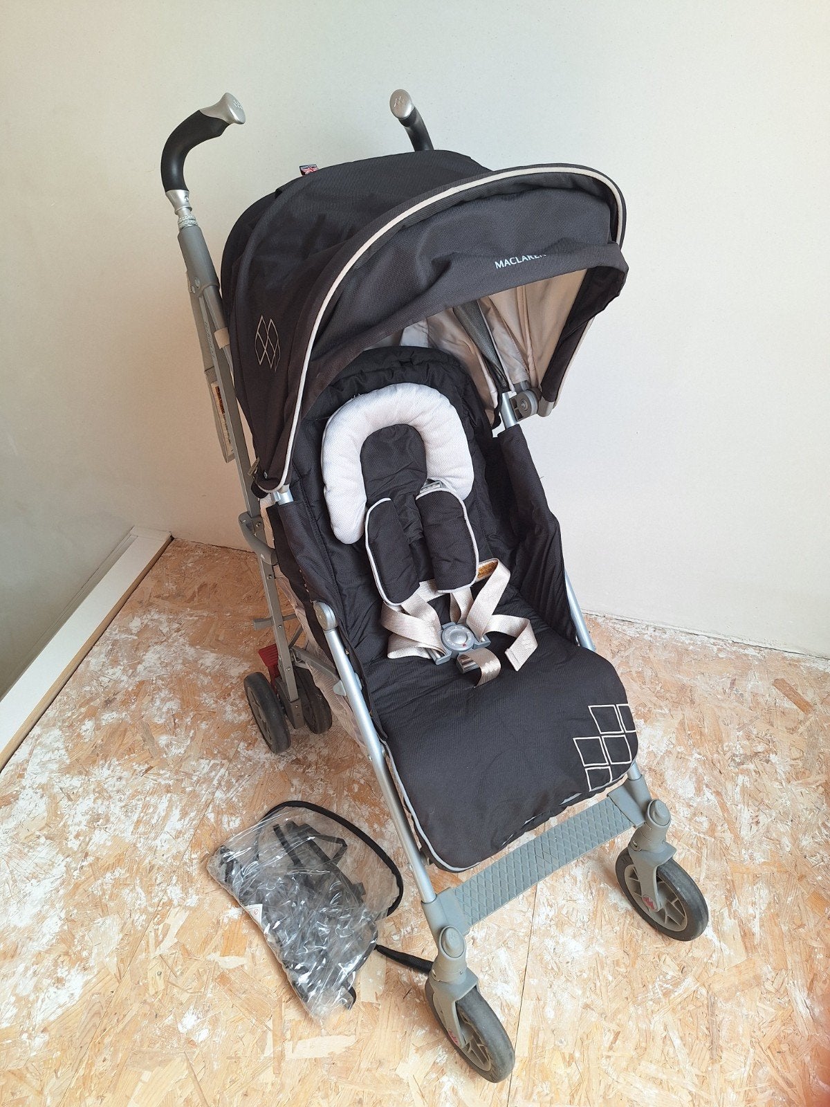 Poussette pliante Maclaren, Enlèvement, Utilisé, Maclaren, Protection de pluie