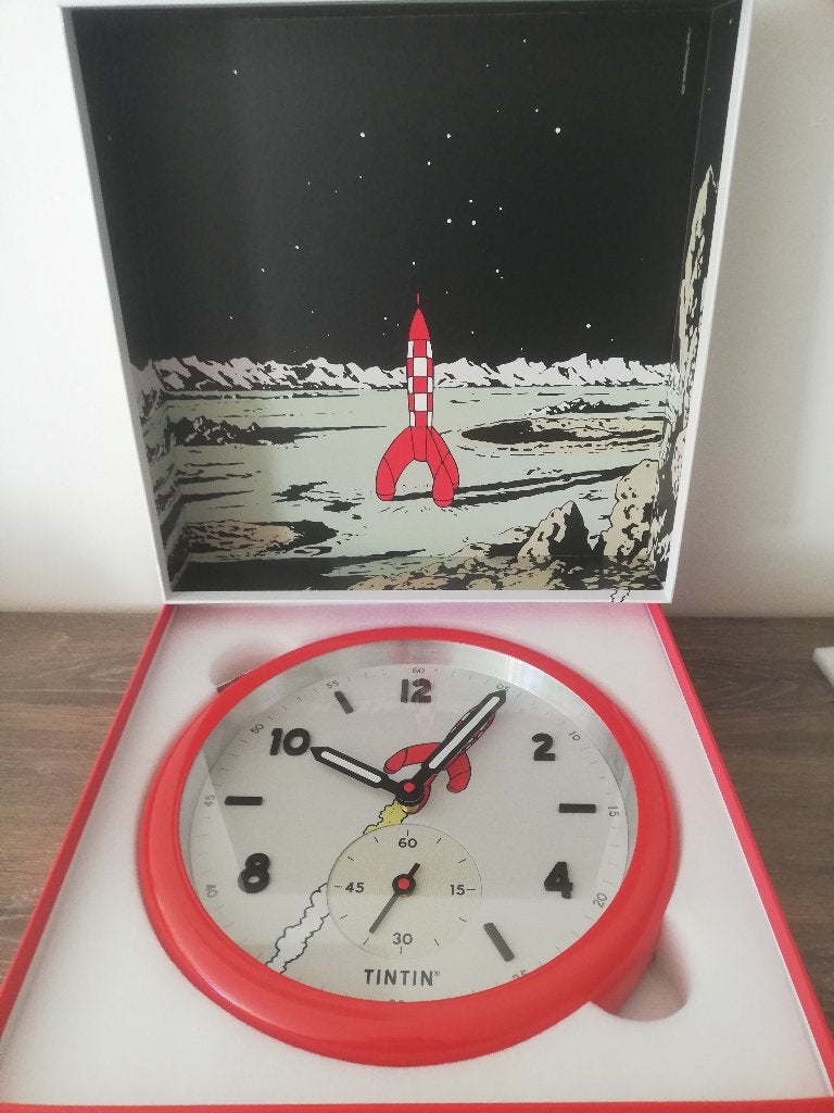 Kuifje-Kuifje wandklok, Ophalen of Verzenden, Kuifje, Nieuw