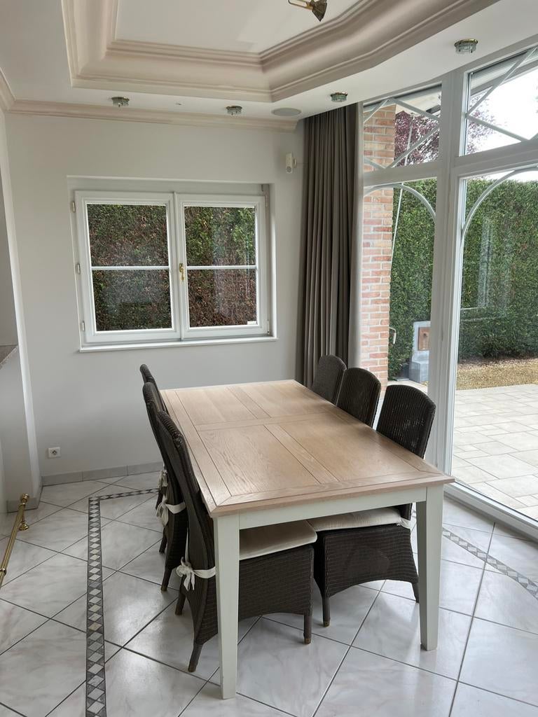 Table de cuisine élégante — 2 m x 1 m, Comme neuf, 100 à 150 cm, Enlèvement, Rectangulaire