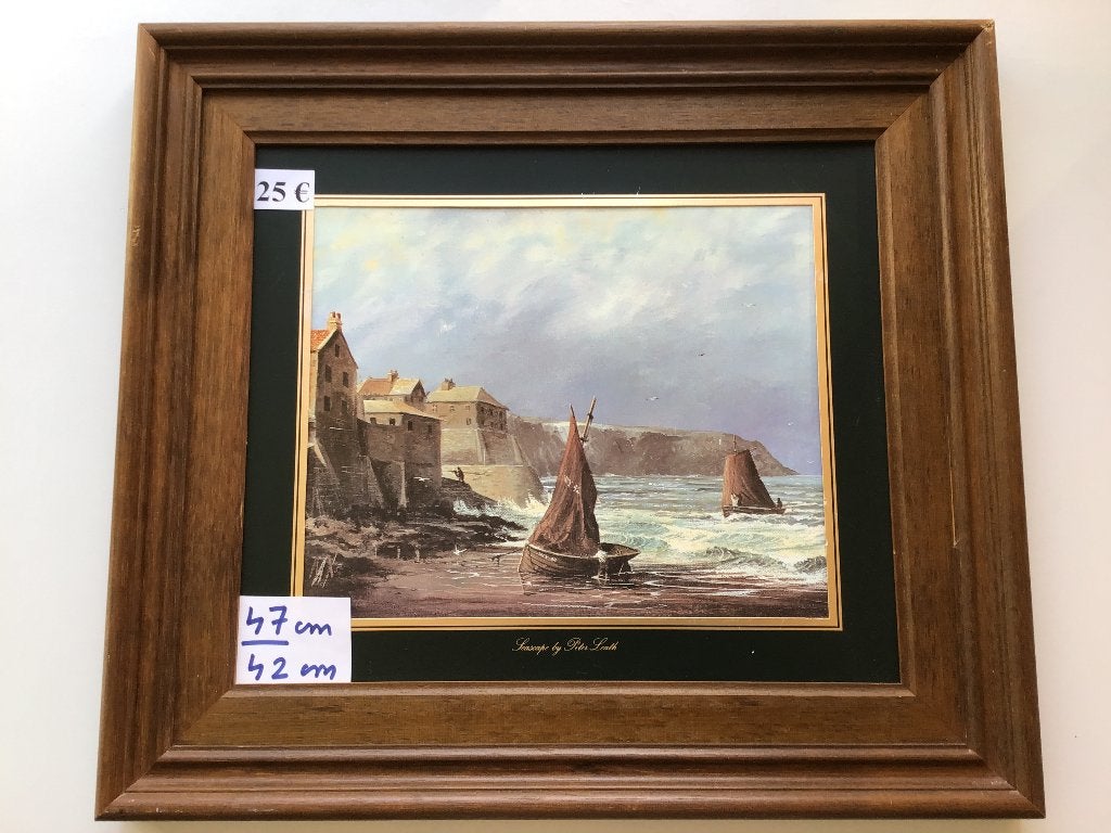 mooie prent in kader van 47 cm op 42 cm, Ophalen of Verzenden, Foto, Prent