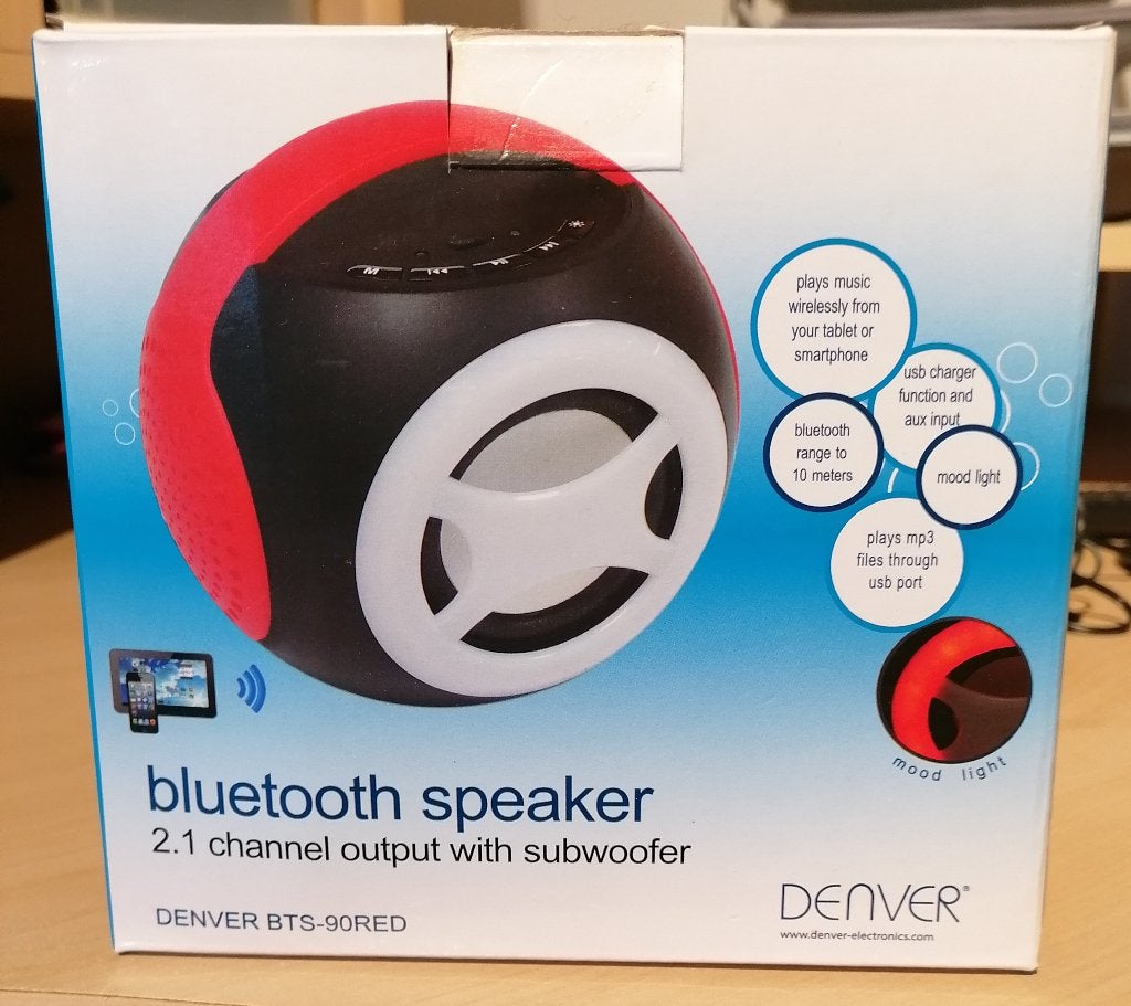 DENVER draagbare luidspreker met usb aansluiting, Overige merken, Ophalen of Verzenden, Zo goed als nieuw, Draagbare speaker