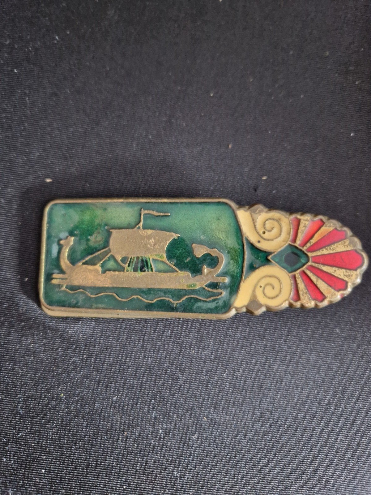 Vintage Griekse papierclip, Enlèvement ou Envoi