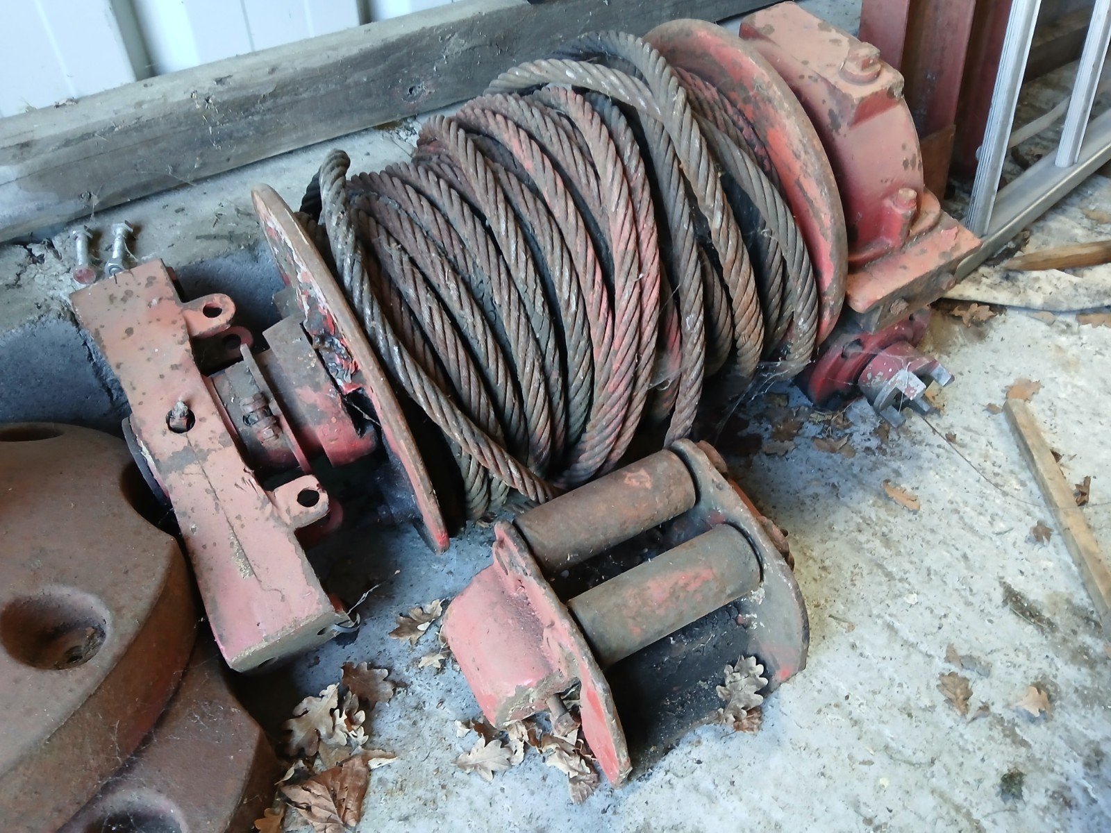 hydraulische lier, Ophalen, Gebruikt
