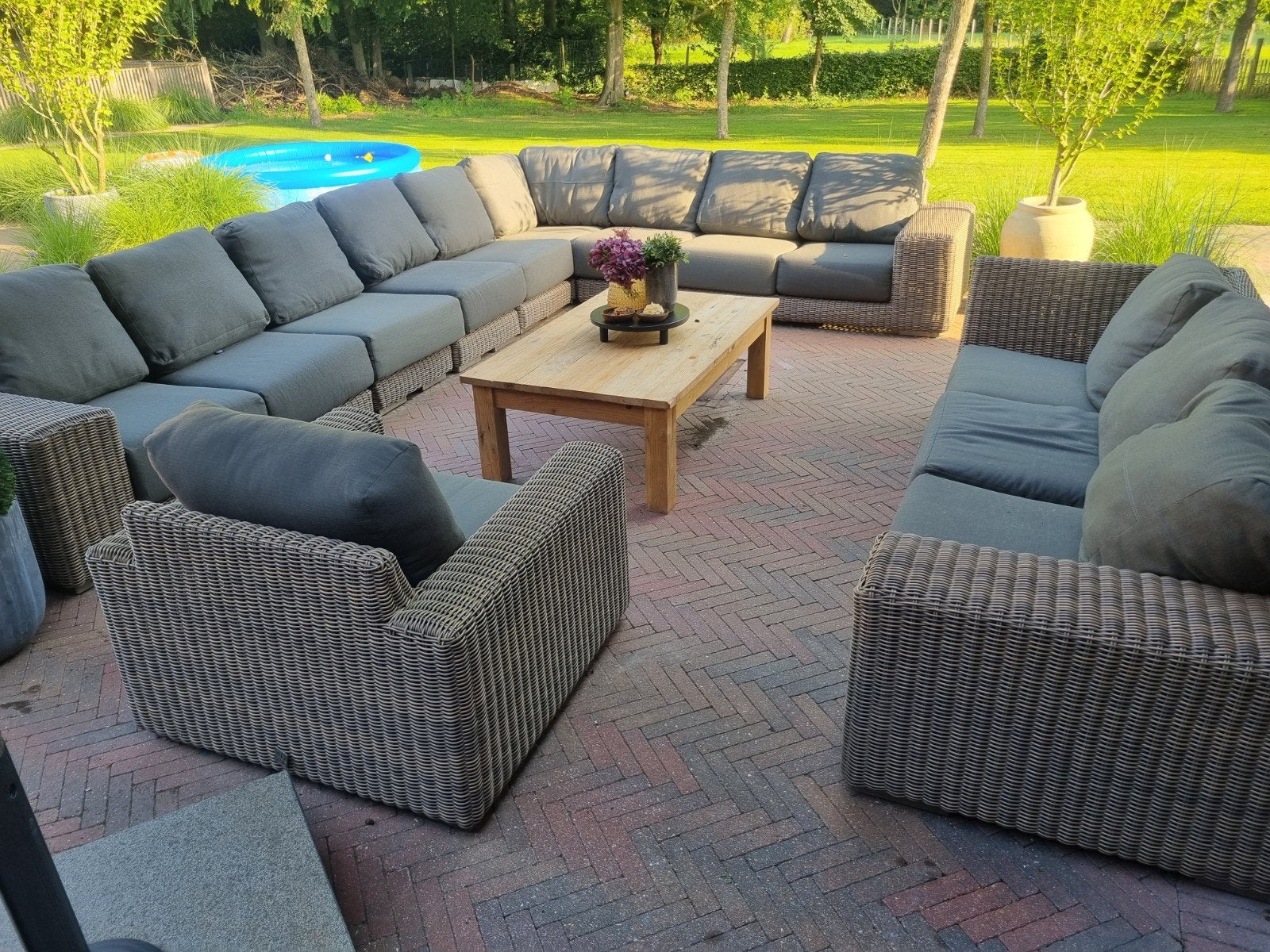 4 seasons 4seasons xxxl  loungeset GRATIS LEVERING, Tuin en Terras, Bank, 4seasons, Meer dan 8 zitplaatsen, Loungeset