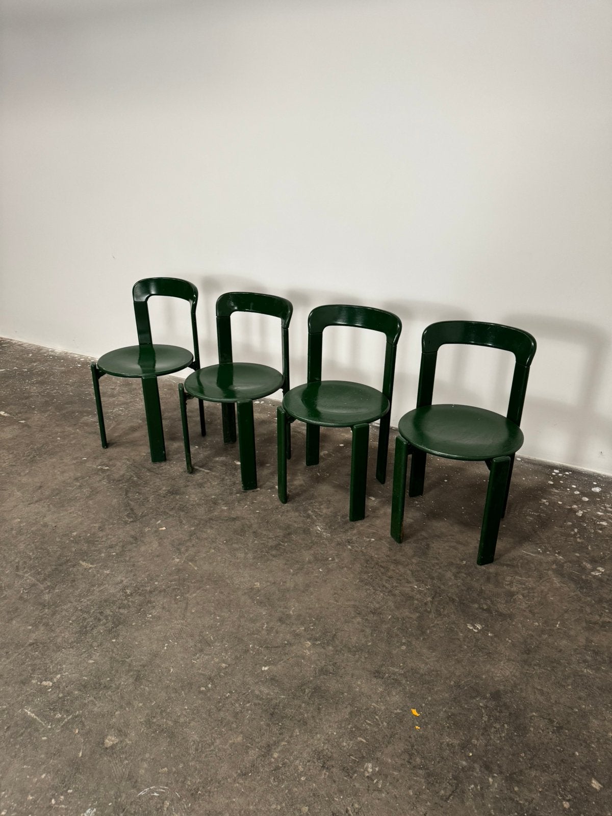 Bruno Rey Kusch Co Hay stoelen groen opknappers, Huis en Inrichting, Stoelen, Zo goed als nieuw, Hout, Ophalen