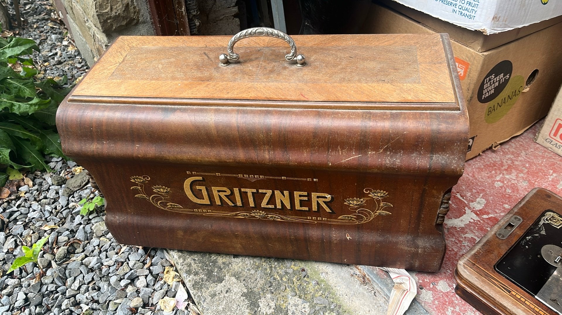 Gritzner très ancienne machine à coudre, Antiquités & Art, Enlèvement ou Envoi