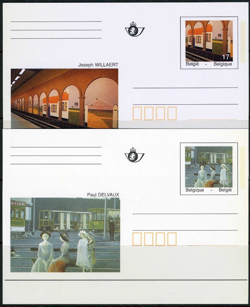 (B) BK52/53 1997 - Œuvres d'art du métro de Bruxelles, Envoi, Non oblitéré, Neuf