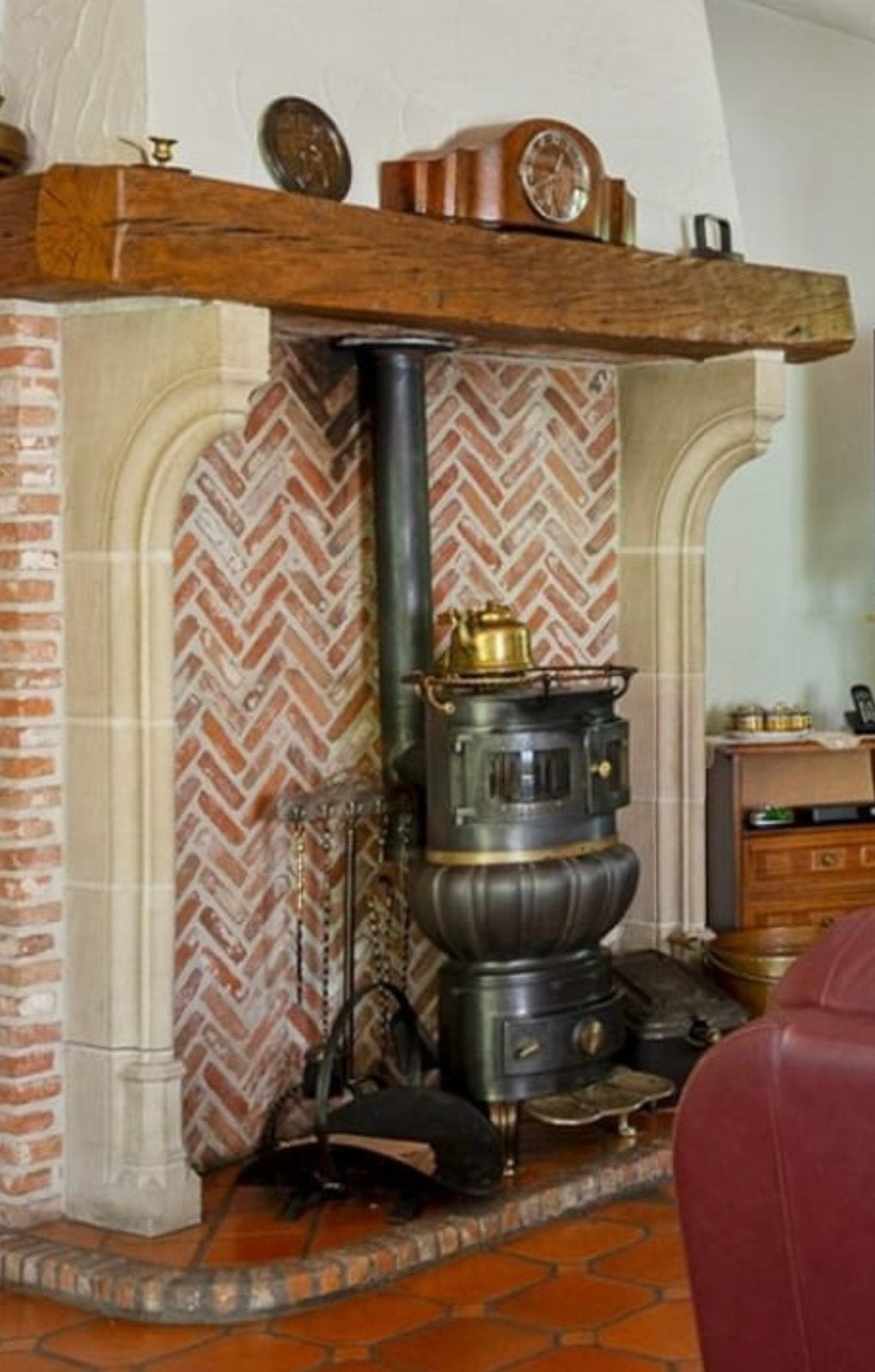 Poêle ancien, Multi-brûleur, Enlèvement, Utilisé, Bois