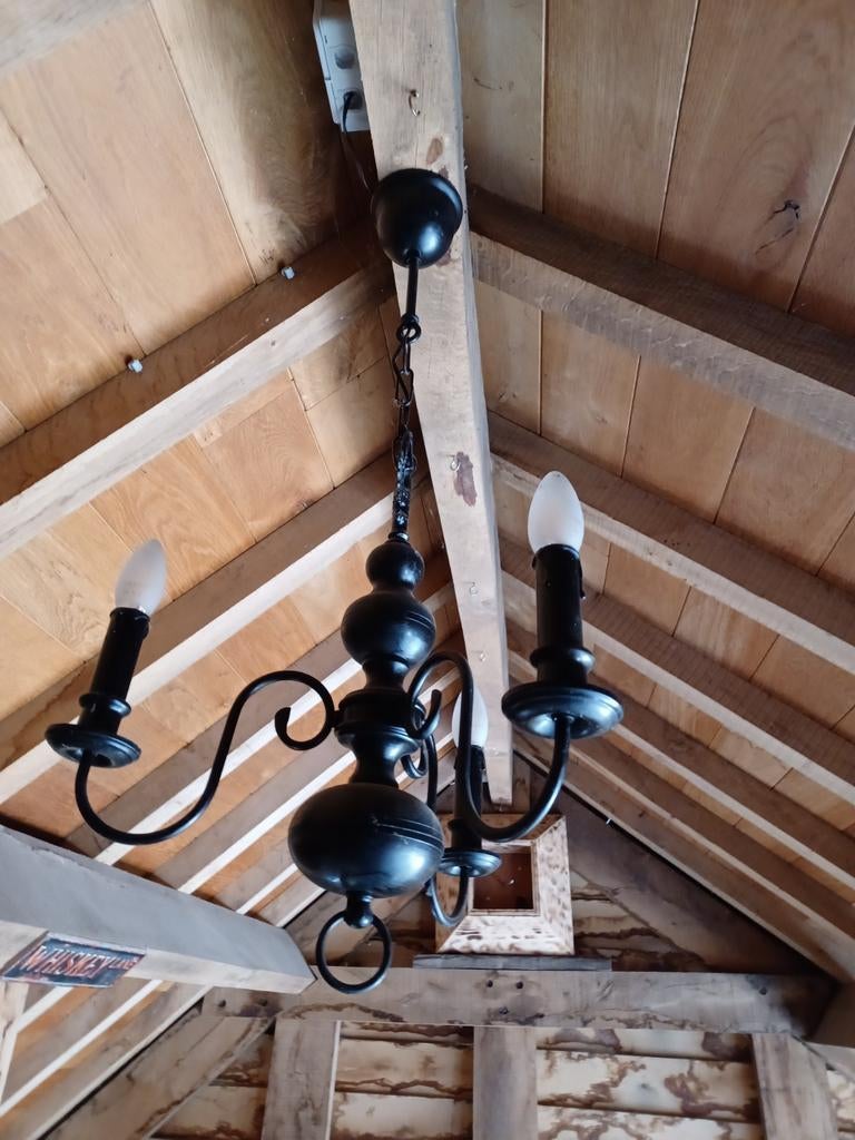 Luster 3 armig, Huis en Inrichting, Lampen | Kroonluchters, Ophalen