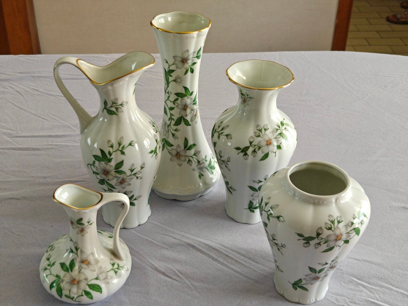 set van 5 vintage vazen, Ophalen