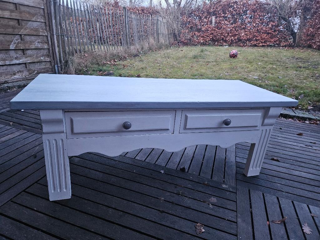 Meuble tv ou table de salon, Ophalen, Gebruikt, 100 tot 150 cm, Eikenhout