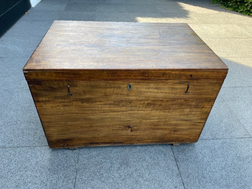 Houten koffer, Huis en Inrichting, Woonaccessoires | Kisten, Ophalen, Gebruikt