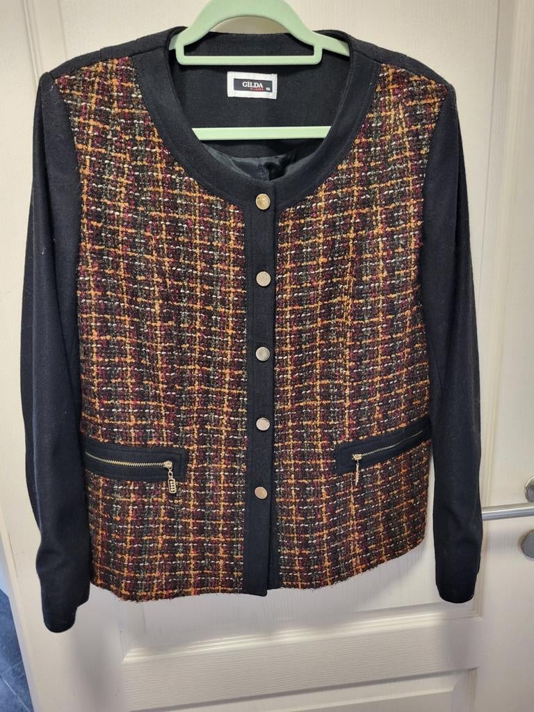 Elegante dames blazer / jasje – maat 42 (label 46) –, Kleding | Dames, Jasjes, Kostuums en Pakken, Jasje, Maat 42/44 (L), Zwart