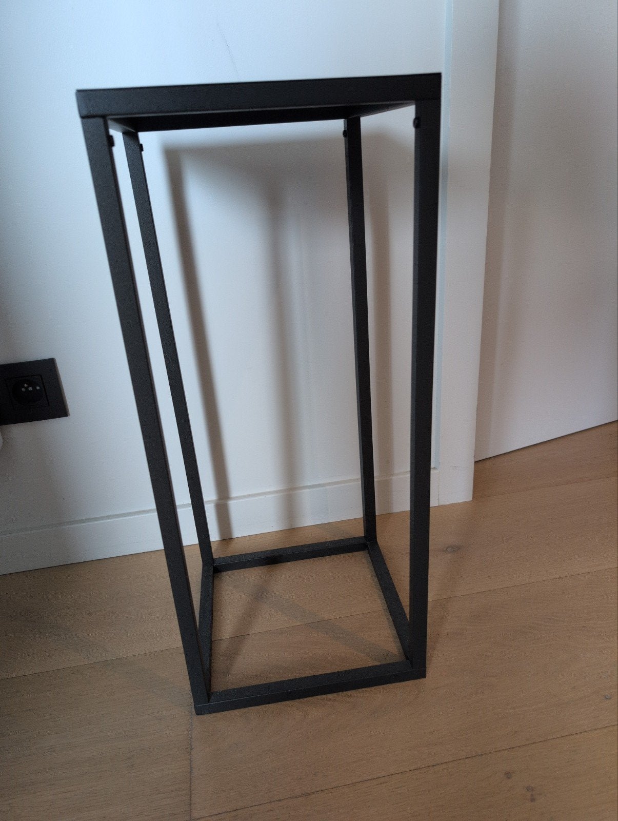 Plantenstandaard 60 cm, Huis en Inrichting, Ophalen, Zwart, Zo goed als nieuw, Metaal