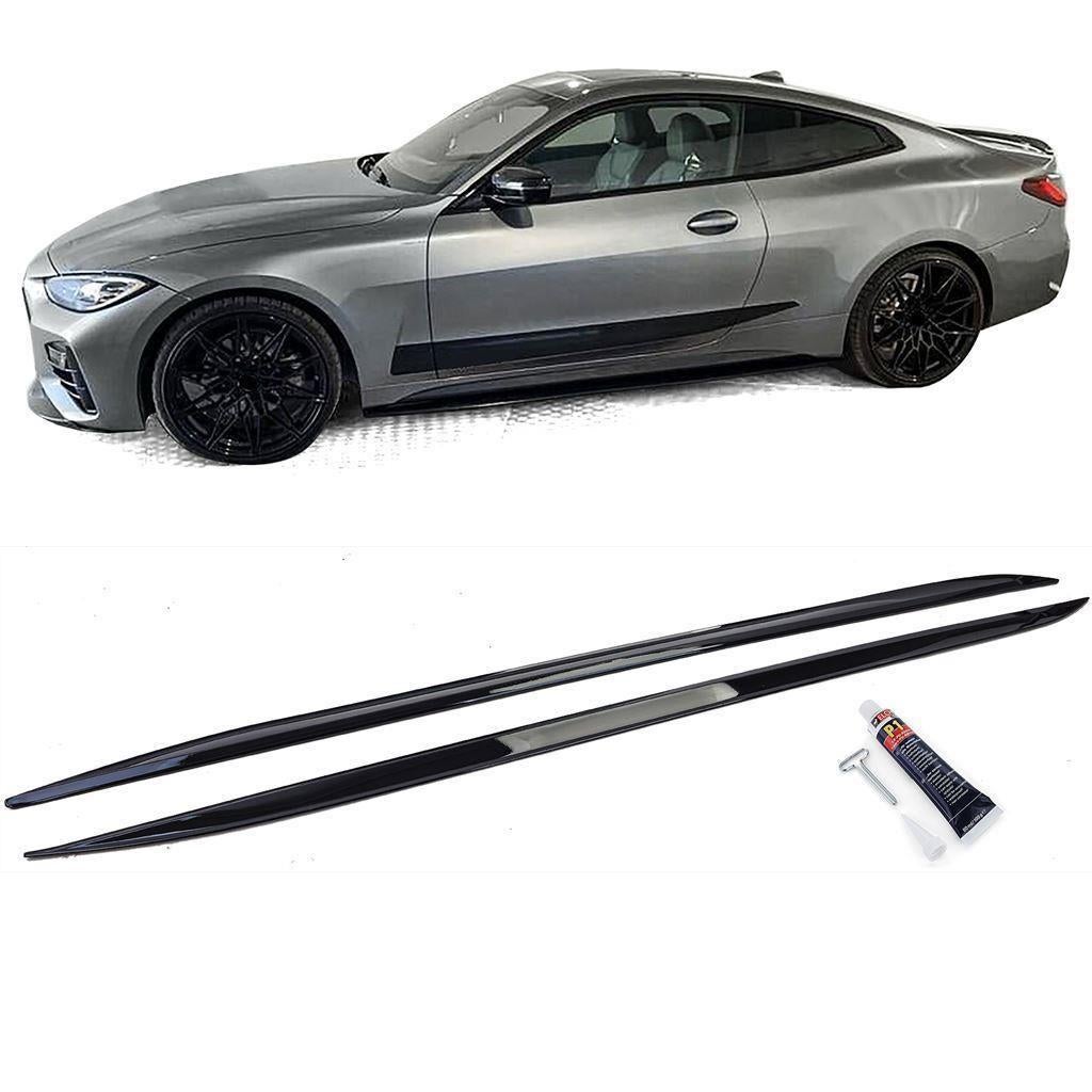 Side Skirts Hoogglans Zwart Voor BMW 4 Serie G22 G23 M Pack, Envoi