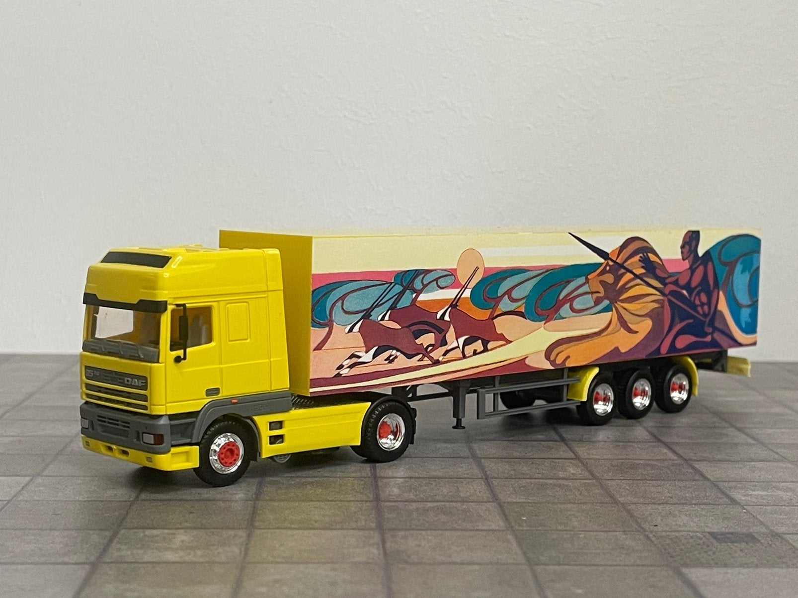 Herpa DAF 95-500 ART- collection Africa, Enlèvement ou Envoi, Comme neuf, Bus ou Camion, Herpa