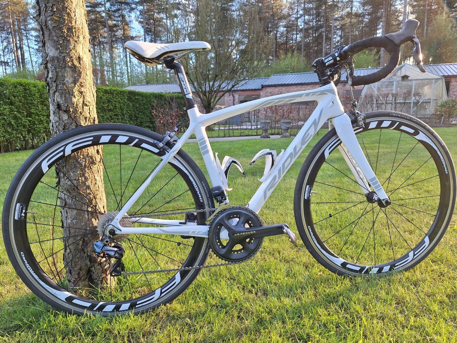 Dames racefiets Ridley Liz  Wit maat Xs, Fietsen en Brommers, Fietsen | Racefietsen, Ophalen, Carbon, Velgrem, Zo goed als nieuw