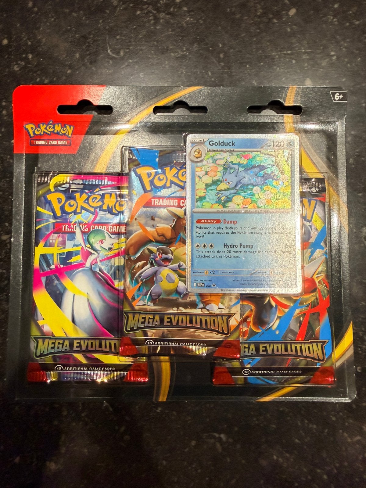 Booster Pokémon Mega Evolution avec carte promotion Goldduck, Enlèvement ou Envoi, Neuf, Autres types, Foil