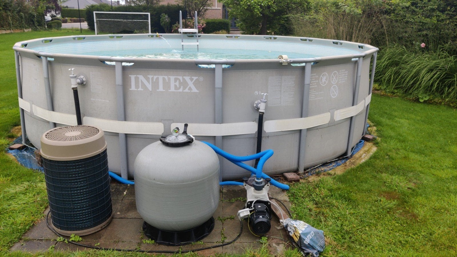 Kompleet filtersysteem met verwarming voor zwembad, Tuin en Terras, Ophalen, Gebruikt, Opzetzwembad