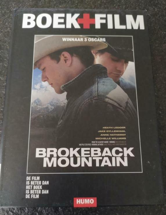 DVD + boek Brokeback Mountain oscar winnaar met Heath Ledger, Vanaf 12 jaar, Ophalen of Verzenden, Zo goed als nieuw, Overige gebieden