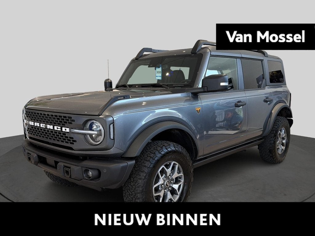 Ford Bronco 2.7i EcoBoost 246kW Badlands 4x4 Aut., Auto's, Ford USA, Bedrijf, Te koop, Bronco, 360° camera, 4x4, Adaptive Cruise Control