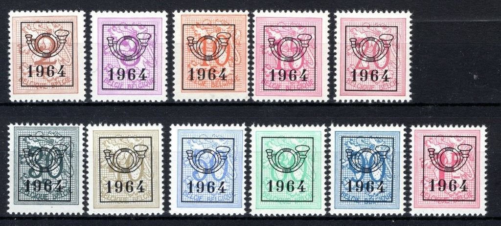 PRE747/757 MNH** 1964 - Chiffre du lion héraldique, Timbres & Monnaies, Timbres | Europe | Belgique, Envoi, Non oblitéré, Neuf