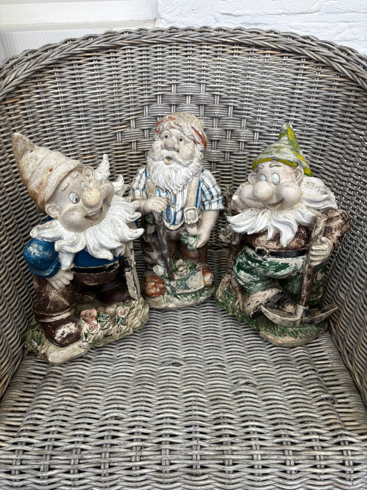 3 tuinkabouters, Tuin en Terras, Ophalen, Gebruikt