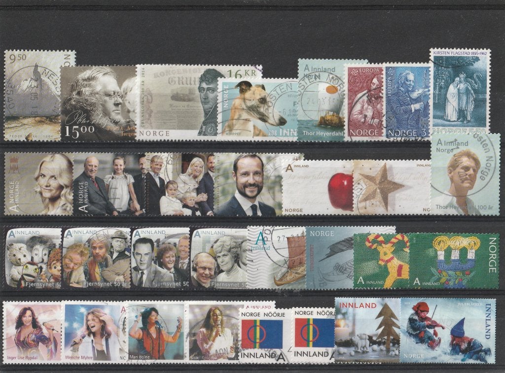 100 Postzegels van Noorwegen., Postzegels en Munten, Ophalen of Verzenden, Noorwegen, Gestempeld