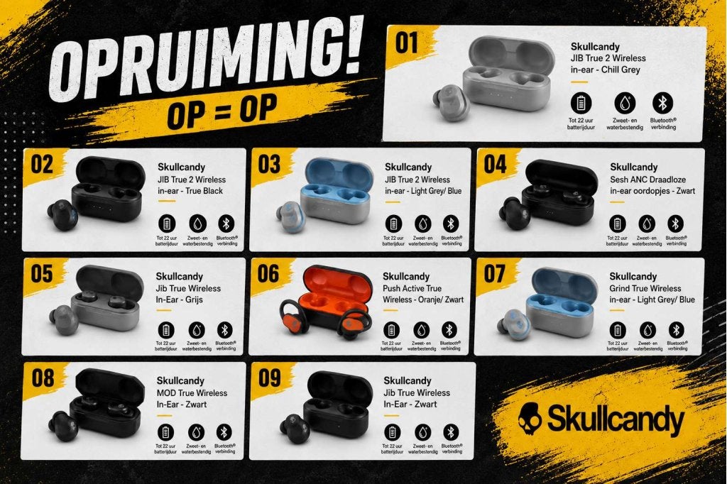 Partij Skullcandy In-ear oordopjes | Bulk of los te koop*, Audio, Tv en Foto, Hoofdtelefoons, Niet ingevuld, Niet ingevuld, Nieuw