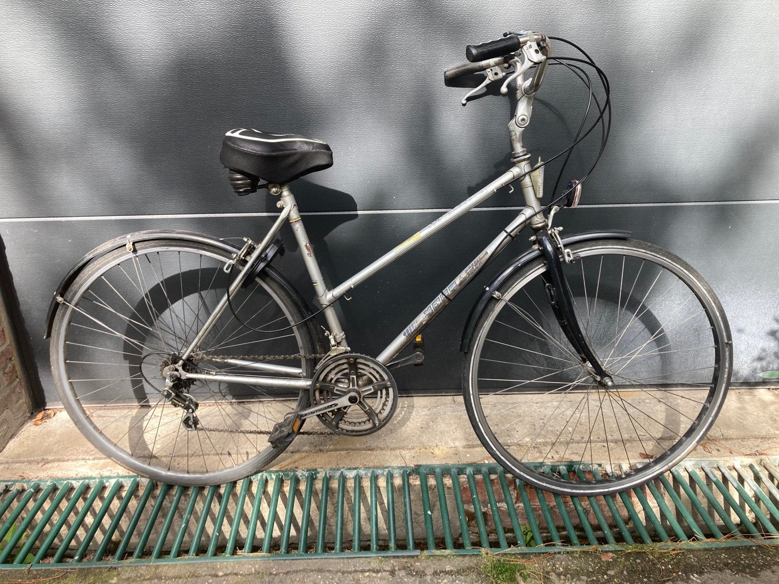 Vintage damesfiets, Fietsen en Brommers, Ophalen, Gebruikt, Velgrem, Versnellingen