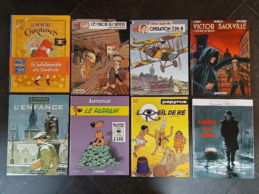 Sackville, Rantanplan, Hermann, Papyrus Lot de 8 BD neuves, Plusieurs BD, Enlèvement ou Envoi, Comme neuf, Divers auteurs