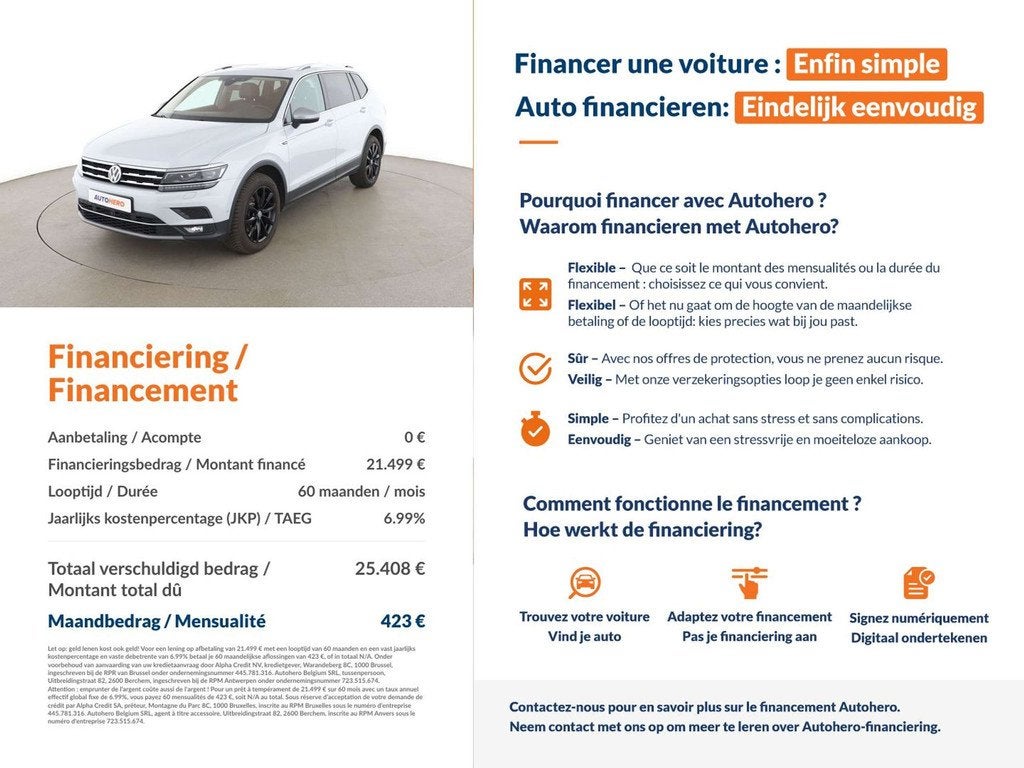 Volkswagen Tiguan Allspace 2.0 TDI Highline 4Motion, Auto's, Automaat, 239 pk, Zwart, Leder