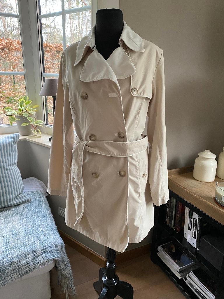Scapa beige trenchcoat met ecru accenten - 38/40, Maat 38/40 (M), Scapa, Beige, Ophalen of Verzenden