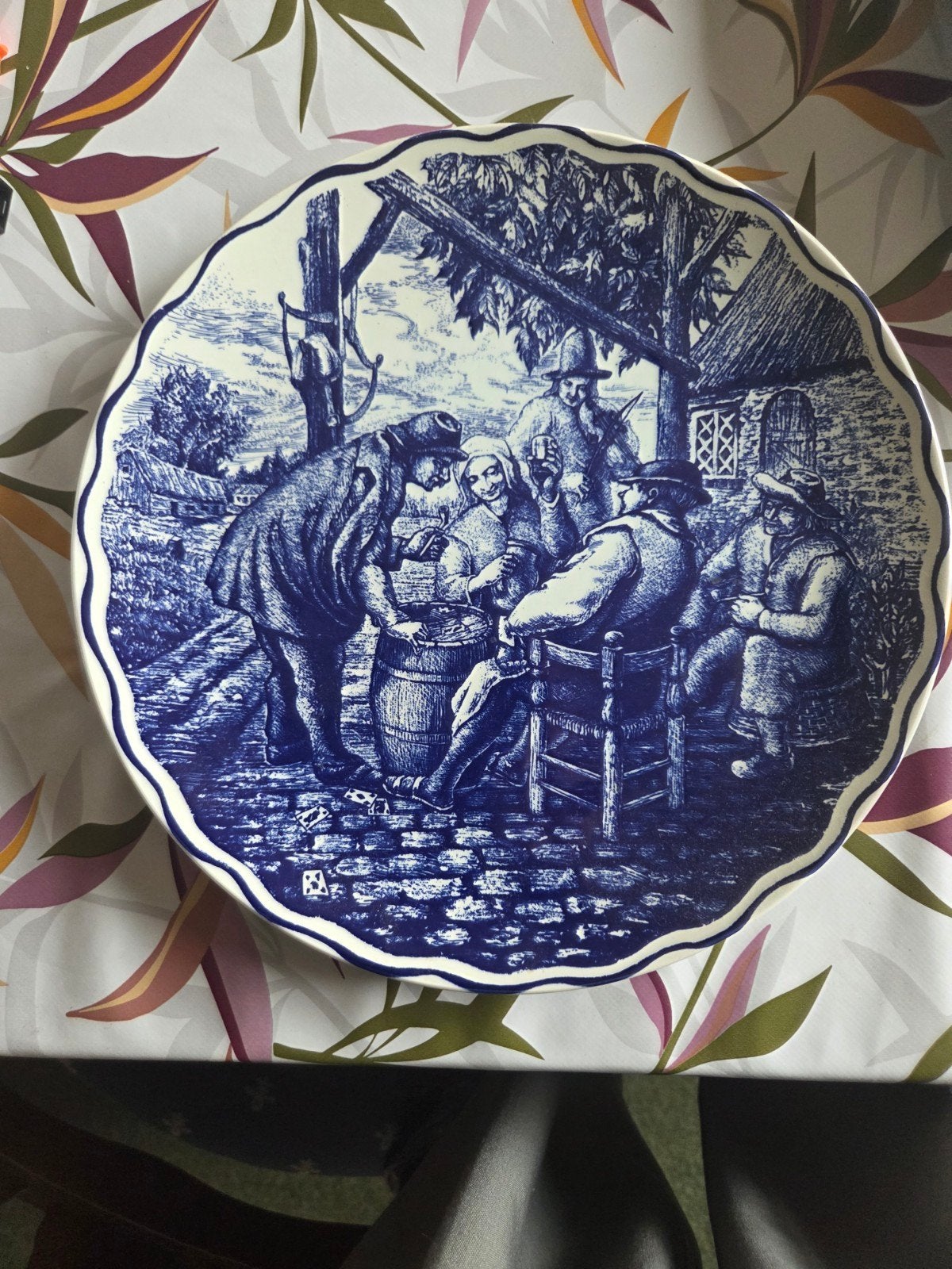 Plat bleu Delft de Boch, Antiquités & Art, Enlèvement ou Envoi