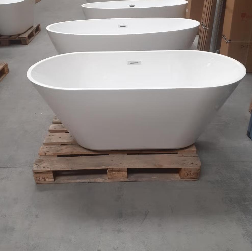 Sanitair, Modern en compact bad, Badkamer, Wit, 150cm, Nr315, Verzenden, Nieuw, Wit, Modern