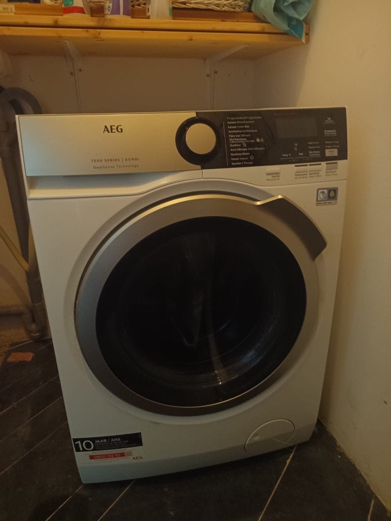 wasmachine droogkast AEG 9kg, Electroménager, Lave-linges séchants, Utilisé, 8 à 10 kg, Enlèvement