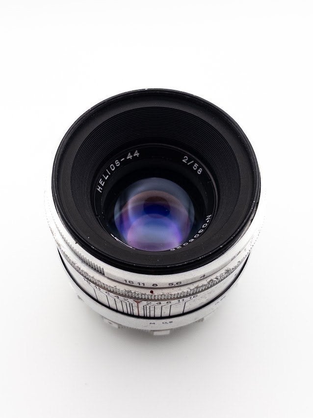 Original Helios 44 58 mm F2 (Swirly Bokeh) Adaptateur M39>42, 58 mm, M42, Enlèvement ou Envoi, Mise au point manuelle