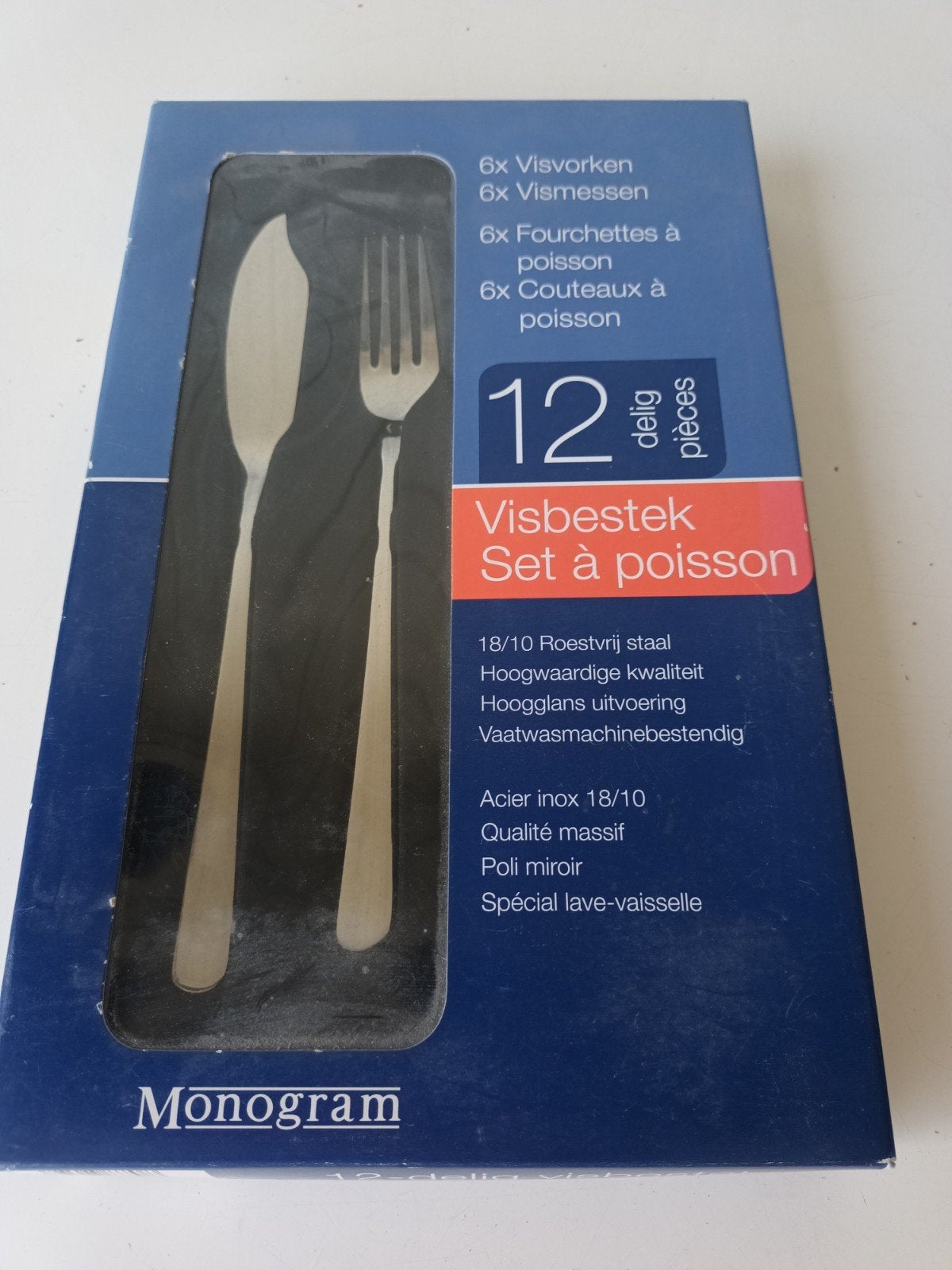 Monogram 12- delig visbestek, Maison & Meubles, Enlèvement ou Envoi, ##€, ###, Couverts à poisson